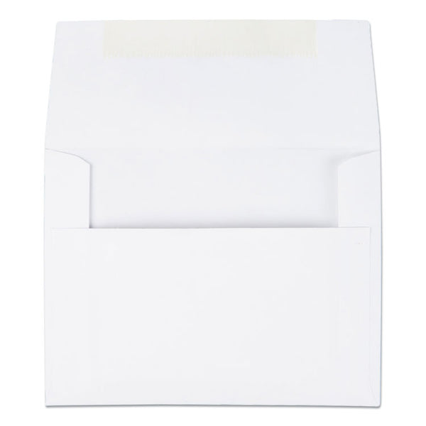 Quality Park™ Greeting Card/Invitation Envelope, A-2, Square Flap, Gummed Closure, 4.38 x 5.75, White, 100/Box (QUA36217) Box of 100