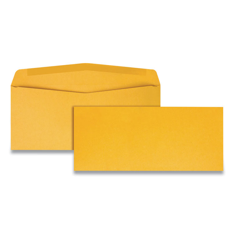 Quality Park™ Kraft Envelope, #10, Commercial Flap, Gummed Closure, 4.13 x 9.5, Brown Kraft, 500/Box (QUA11162) Box of 500