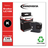 Innovera® Remanufactured Black Super High-Yield, Replacement for LC109BK, 2,400 Page-Yield (IVRLC109BK) Each