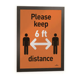 Durable® DURAFRAME Sign Holder, 8.5 x 11, Black Frame, 2/Pack (DBL476801) Pack of 2