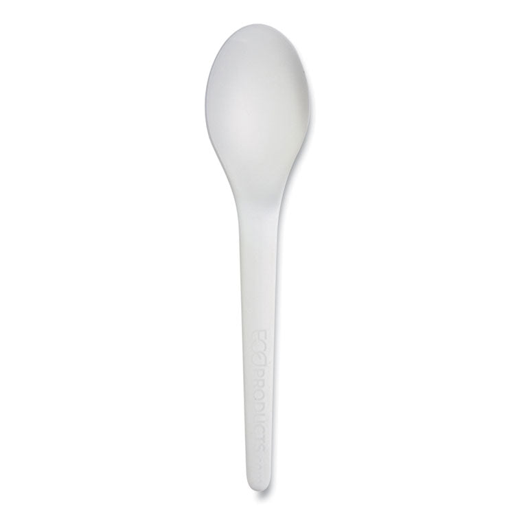 Eco-Products® Plantware Compostable Cutlery, Spoon, 6", White, 1,000/Carton (ECOEPS013W)