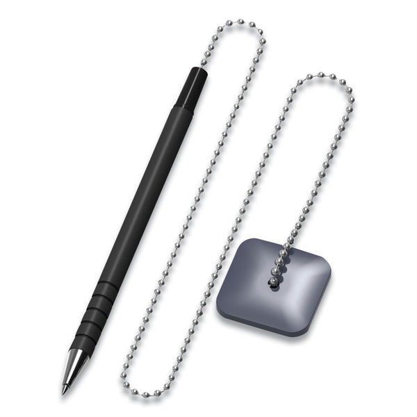 Universal™ Ballpoint Counter Pen, Medium 0.7 mm, Black Ink, Black Barrel (UNV15625)