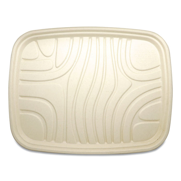 World Centric® Fiber Trays, PLA Lined, PFAS Free, 1-Compartment, 18 x 14 x 1, Natural, Paper, 100/Carton (WORTRSC1418LF) Case of 100