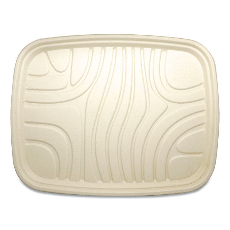 World Centric® Fiber Trays, PLA Lined, PFAS Free, 1-Compartment, 18 x 14 x 1, Natural, Paper, 100/Carton (WORTRSC1418LF) Case of 100