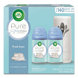 Air Wick® Freshmatic Ultra Automatic Pure Starter Kit, 3.19 x 8.44 x 7.75, White/Gray, Fresh Linen, 4/Carton (RAC01918CT) Case of 4