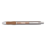 Sharpie® S-Gel™ S-Gel Premium Metal Barrel Gel Pen, Retractable, Medium 0.7 mm, Black Ink, Champagne Barrel, Dozen (SAN2147526) 1 Dozen