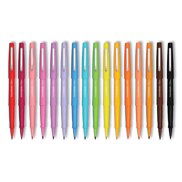 Paper Mate® Flair Scented Felt Tip Porous Point Pen, Stick, Medium 0.7 mm, Assorted Ink and Barrel Colors, 16/Pack (PAP2125408)