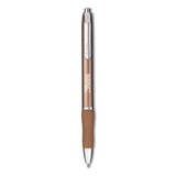 Sharpie® S-Gel™ S-Gel Premium Metal Barrel Gel Pen, Retractable, Medium 0.7 mm, Black Ink, Champagne Barrel, Dozen (SAN2147526) 1 Dozen