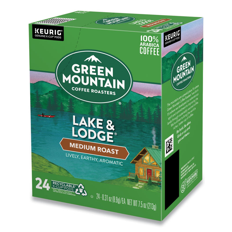 Green Mountain Coffee® Lake and Lodge Coffee K-Cups, Medium Roast, 96/Carton (GMT6523CT) Case of 96