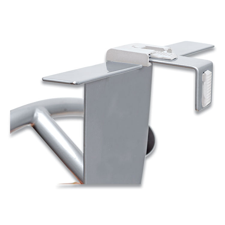 Alba™ Hanger Shaped Partition Coat Hook, Metal/Foam/ABS, Silver/Black (ABAPMMOUSPART) Each