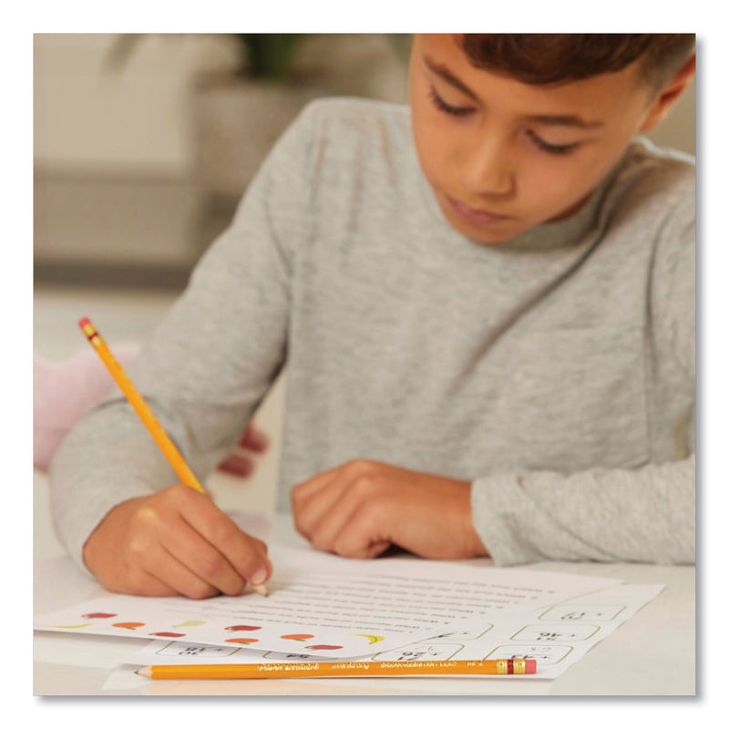 Paper Mate® EverStrong #2 Pencils, HB (#2), Black Lead, Gold Barrel, Dozen (PAP2065456) 1 Dozen