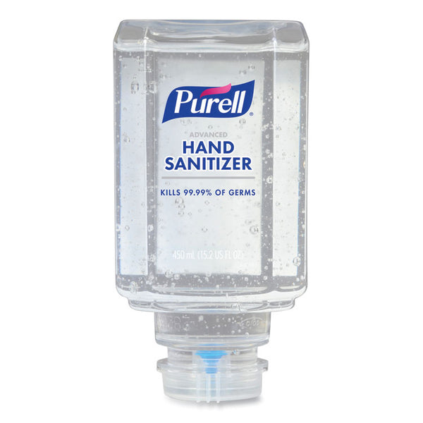PURELL® Advanced Gel Hand Sanitizer, Clean Scent, For ES1, 450 mL Refill, Clean Scent, 6/Carton (GOJ445006CT)