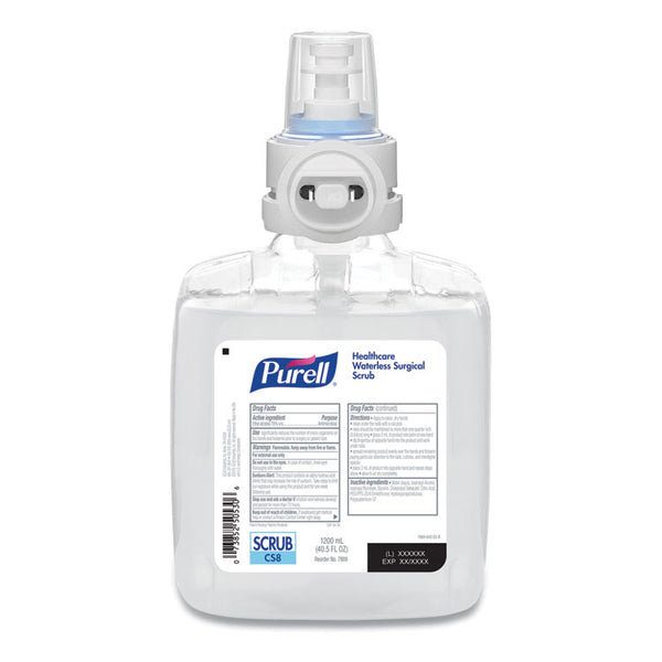 PURELL® Waterless Surgical Scrub Gel Hand Sanitizer, 1,200 mL Refill Bottle, Fragrance-Free, For CS-8 Dispenser, 2/Carton (GOJ786902CT)