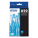Epson® T822220-S (T822) DURABrite Ultra Ink, 240 Page-Yield, Cyan (EPST822220S) Each