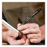 Paper Mate® Profile Ballpoint Pen, Retractable, Medium 1 mm, Black Ink, Translucent Black Barrel, Dozen (PAP2095470)