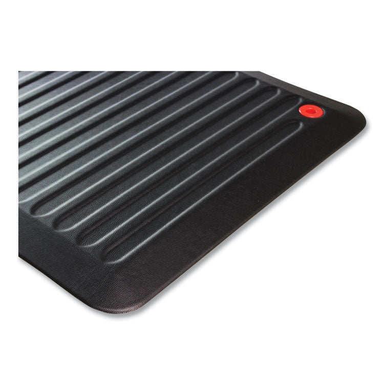 Floortex® AFS-TEX 6000X Anti-Fatigue Mat, Rectangular, 23 x 67, Midnight Black (FLRFCA2367XVBK) Each