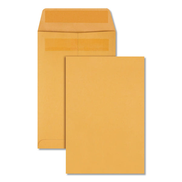 Quality Park™ Redi-Seal Catalog Envelope, #1 3/4, Cheese Blade Flap, Redi-Seal Adhesive Closure, 6.5 x 9.5, Brown Kraft, 100/Box (QUA43367) Box of 100