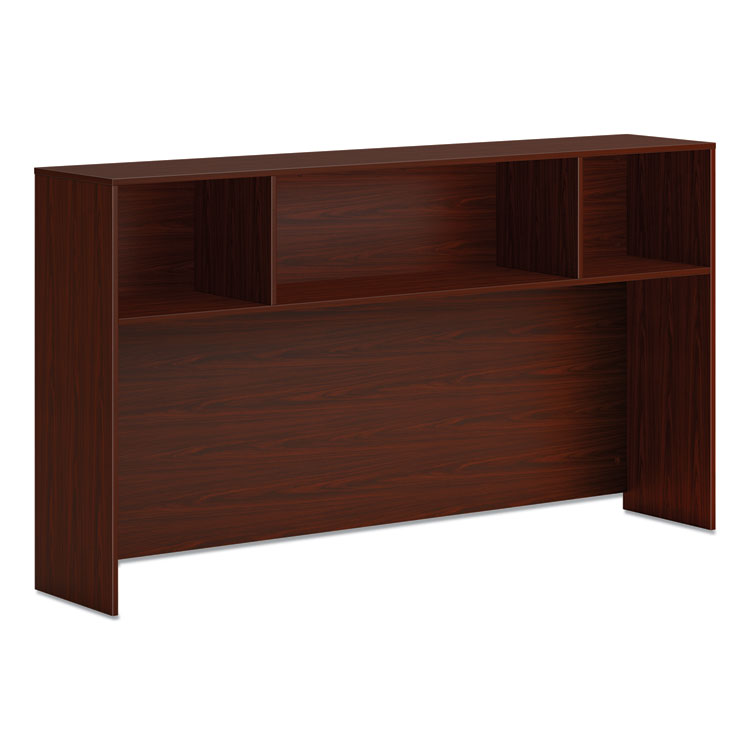 HON® Mod Desk Hutch, 3 Compartments, 72w x 14d x 39.75h, Traditional Mahogany (HONLDH72LT1)
