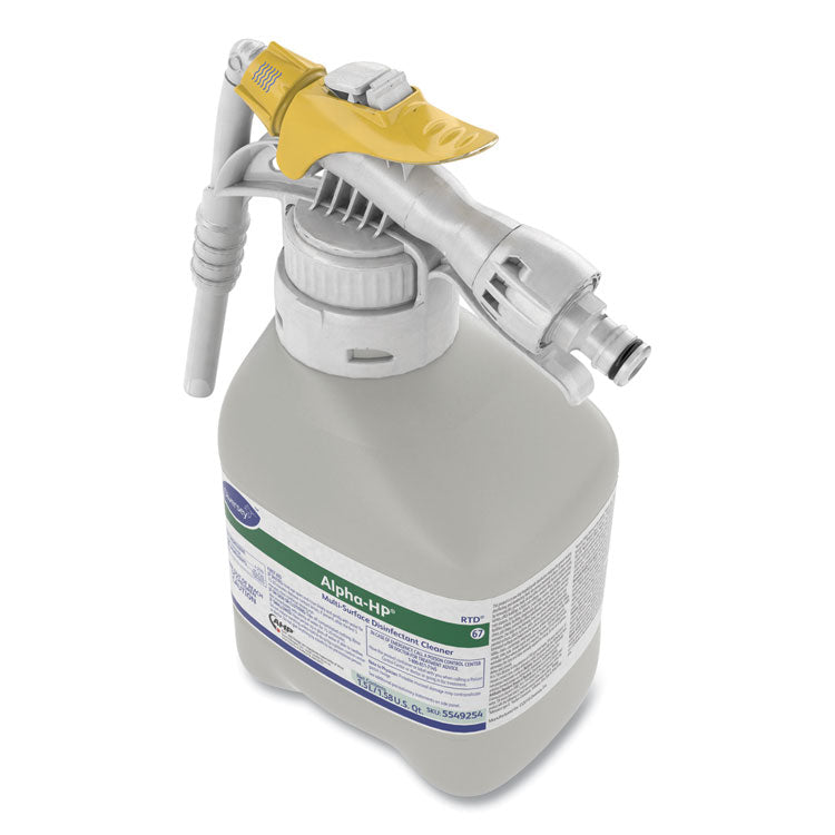 Diversey™ Alpha-HP Multi-Surface Disinfectant Cleaner, Citrus Scent, 1.5 L RTD Spray Bottle, 2/Carton (DVO5549254)