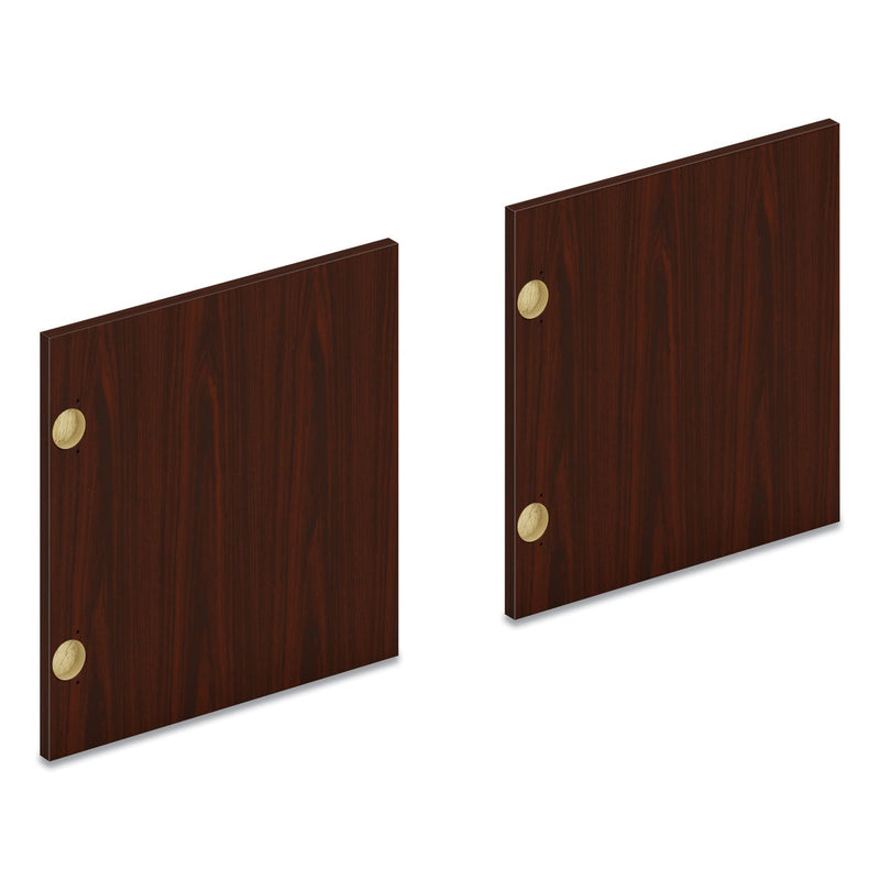 HON® Mod Laminate Doors for 60"W Mod Desk Hutch, 14.87 x 14.83, Traditional Mahogany, 2/Carton (HONLDR60LMLT1)