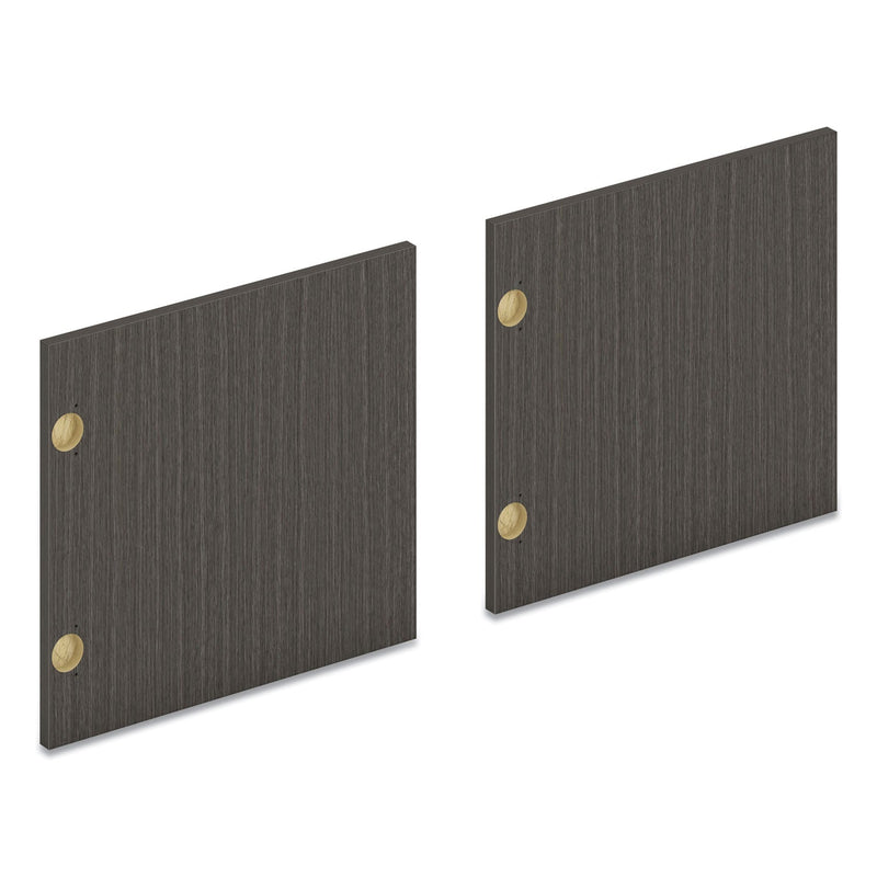 HON® Mod Laminate Doors for 66"W Mod Desk Hutch, 16.37 x 14.83, Slate Teak, 2/Carton (HONLDR66LMLS1) Each