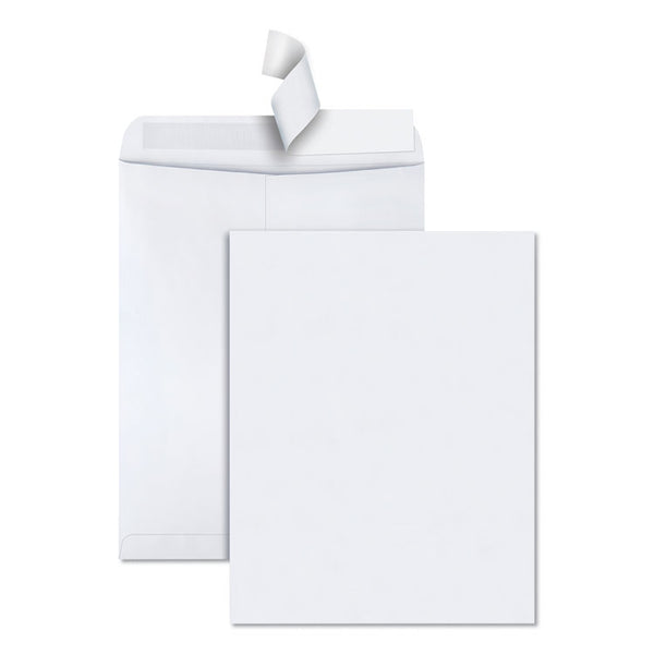 Quality Park™ Redi-Strip Catalog Envelope, #15 1/2, Cheese Blade Flap, Redi-Strip Adhesive Closure, 12 x 15.5, White, 100/Box (QUA44082) Box of 100