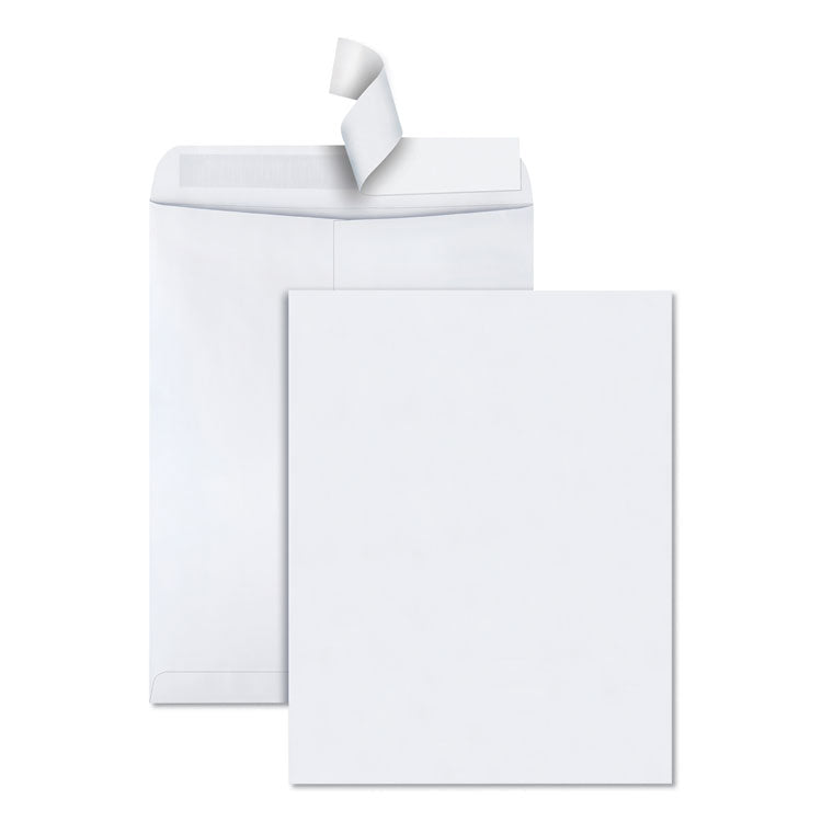 Quality Park™ Redi-Strip Catalog Envelope, #15 1/2, Cheese Blade Flap, Redi-Strip Adhesive Closure, 12 x 15.5, White, 100/Box (QUA44082) Box of 100