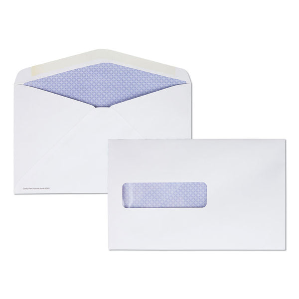 Quality Park™ Postage Saving Envelope, #6 5/8, Commercial Flap, Gummed Closure, 6 x 9.5, White, 500/Pack (QUA90063) Box of 500