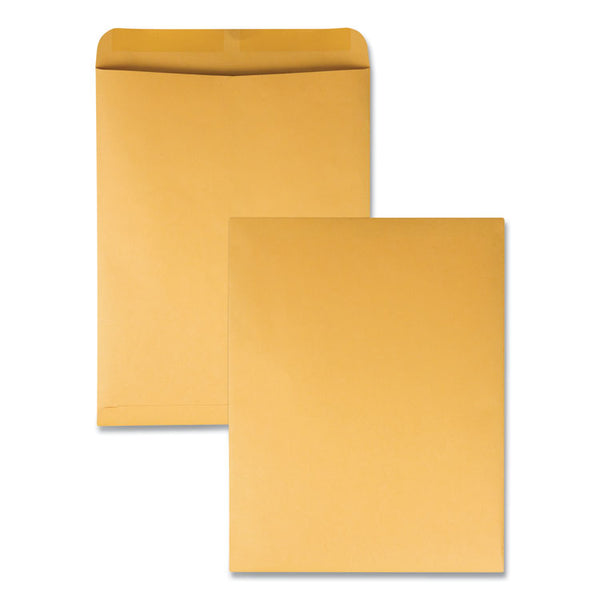 Quality Park™ Catalog Envelope, 28 lb Bond Weight Kraft, #15 1/2, Square Flap, Gummed Closure, 12 x 15.5, Brown Kraft, 100/Box (QUA41967) Box of 100
