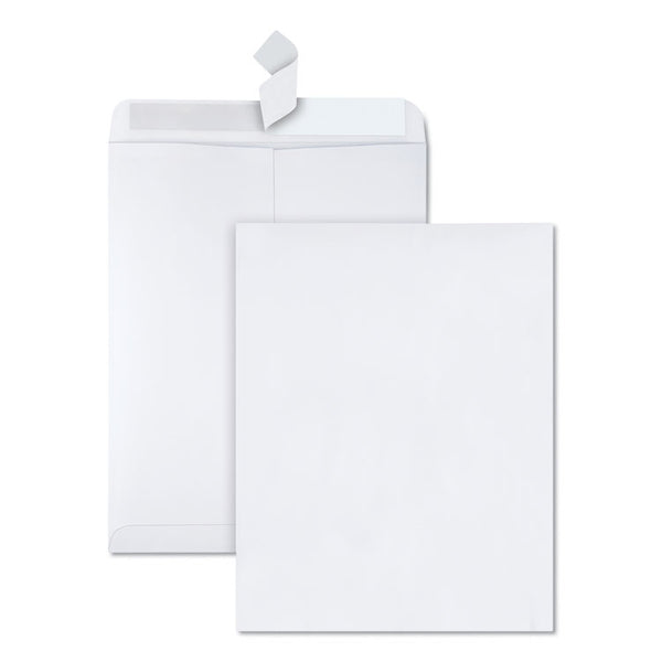 Quality Park™ Redi-Strip Catalog Envelope, #13 1/2, Cheese Blade Flap, Redi-Strip Adhesive Closure, 10 x 13, White, 100/Box (QUA44782) Box of 100