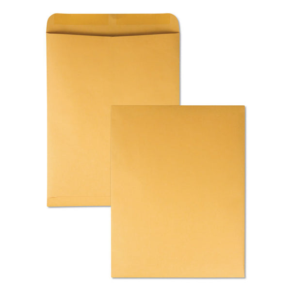 Quality Park™ Catalog Envelope, 28 lb Bond Weight Kraft, #15 1/2, Square Flap, Gummed Closure, 12 x 15.5, Brown Kraft, 250/Box (QUA41965) Box of 250