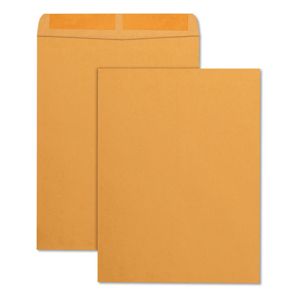 Quality Park™ Catalog Envelope, 28 lb Bond Weight Kraft, #13 1/2, Square Flap, Gummed Closure, 10 x 13, Brown Kraft, 250/Box (QUA41665) Pack of 250
