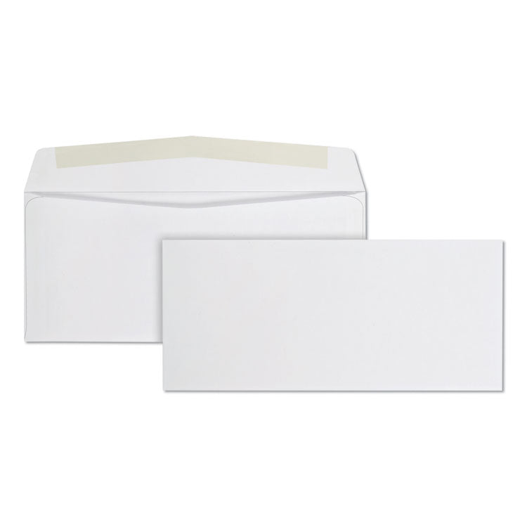 Quality Park™ Business Envelope, #10, Commercial Flap, Side Seam, Gummed Closure, 24 lb Bond Weight Paper, 4.13 x 9.5, White, 500/Box (QUA90020) Box of 500