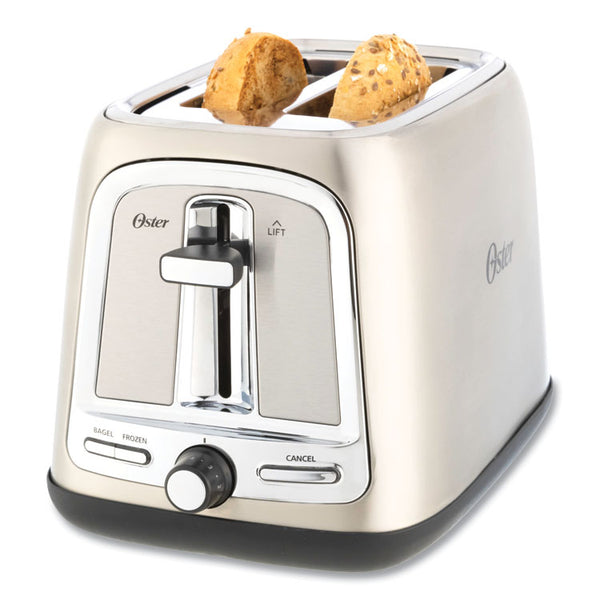 Oster® Extra Wide Slot Toaster, 2-Slice, 7.5 x 11 x 8, Stainless Steel (OSR2097654) Each