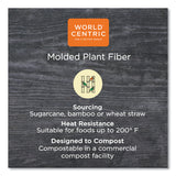World Centric® Fiber Lids for Fiber Containers, 7.8 x 10.1 x 0.5, Natural, Paper, 400/Carton (WORTRLSC10LF) Case of 400