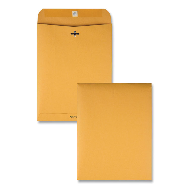 Quality Park™ Clasp Envelope, 32 lb Bond Weight Kraft, #87, Square Flap, Clasp/Gummed Closure, 8.75 x 11.5, Brown Kraft, 100/Box (QUA37787) Box of 100
