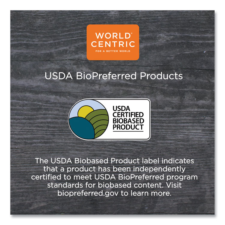 World Centric® No Tree Paper Bowls, 8 oz, 3.4" Diameter x 2.3"h, Natural, Sugarcane, 1,000/Carton (WORBOSU8) Case of 1,000