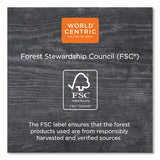 World Centric® Fiber Container Sleeves, World Centric Leaf Design, 7.5" x 10" x 3.25", Natural, Paper, 800/Carton (WORSLPATR60) Case of 800