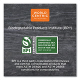 World Centric® PLA Lids for Fiber Bowls, 7.5" Diameter x 1"h, Clear, Plastic, 300/Carton (WORBOLCS24) Case of 300