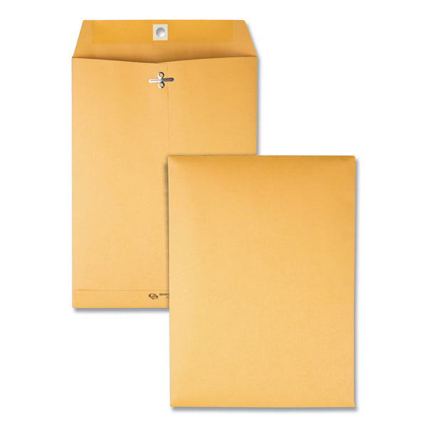 Quality Park™ Clasp Envelope, 32 lb Bond Weight Kraft, #75, Square Flap, Clasp/Gummed Closure, 7.5 x 10.5, Brown Kraft, 100/Box (QUA37775) Box of 100