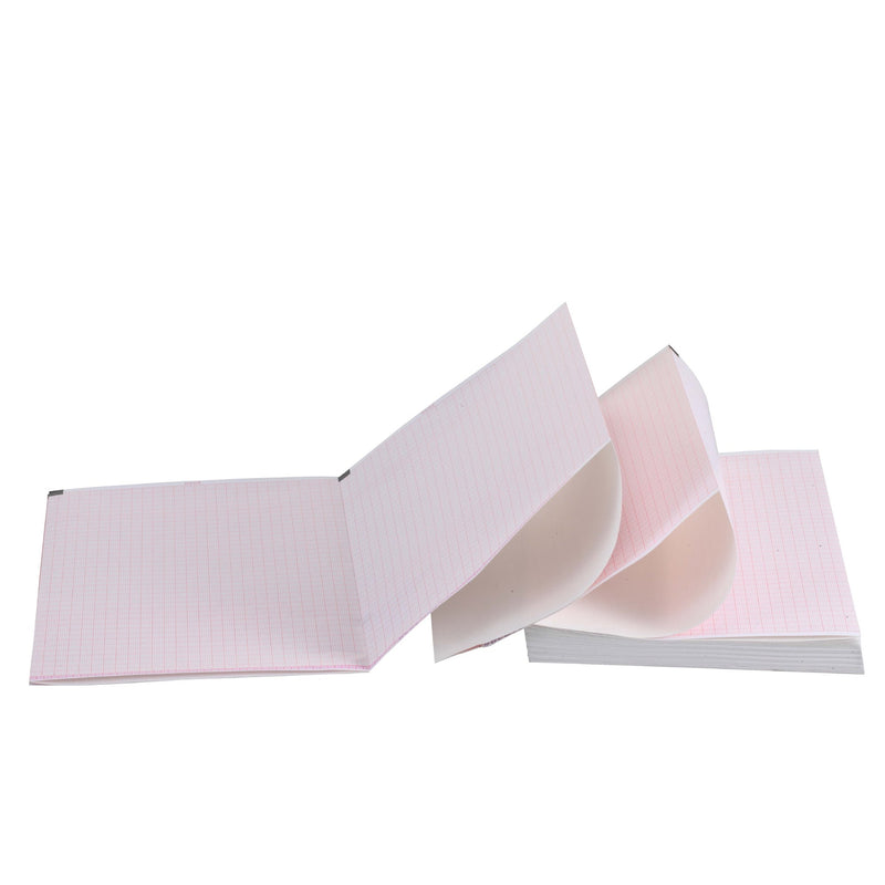 Fsecoding Cart Edan® Recording Chart Paper Z-Fold Red Grid (1018309_PK) 1/PK ...