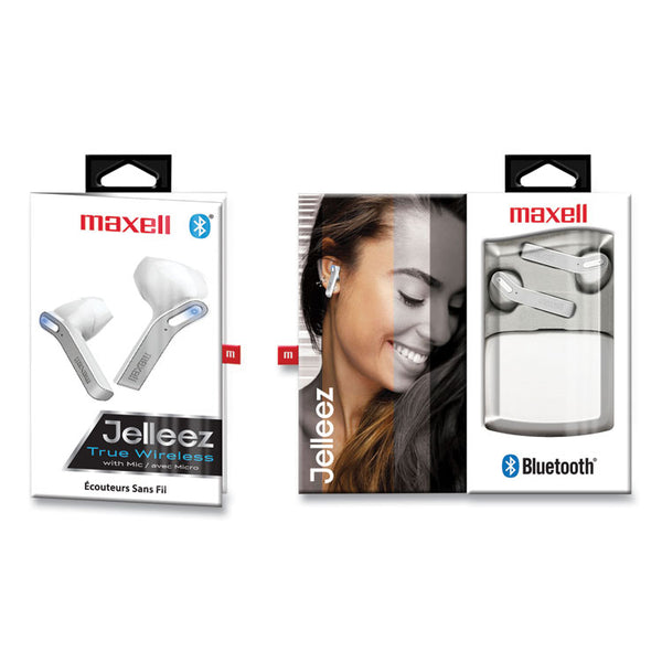 Maxell® Jelleez True Wireless Earbuds, White (MAX199461) Each