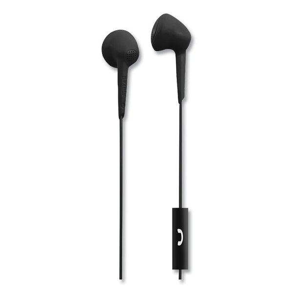 Maxell® Jelleez Earbuds, 4 ft Cord, Black (MAX191569) Each