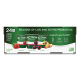Activia® Probiotic Lowfat Yogurt, 4 oz Cups, Black Cherry/Peach/Strawberry, 24/Pack, Ships in 1-3 Business Days (GRR90200477)