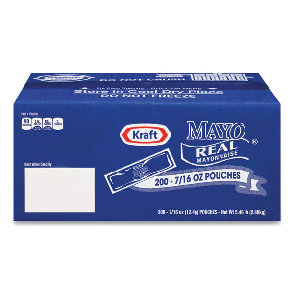 Kraft® Mayo Real Mayonnaise, 0.44 oz Packet, 200/Box, Ships in 1-3 Business Days (GRR22001118)