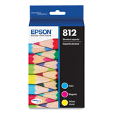 Epson® T812520-S (T812) DURABrite Ultra Ink, 300 Page-Yield, Cyan/Magenta/Yellow (EPST812520S) Pack of 3