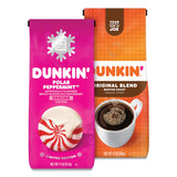 Dunkin Donuts® Original Blend Coffee, Dunkin Original/Polar Peppermint, 12 oz/11 oz Bag, 2/Pack, Ships in 1-3 Business Days (GRR30700308)