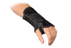 Breg® Wrist Brace Aluminium / Felt / Suede Left Hand Black One Size Fits Most (958695_EA) 1/EA