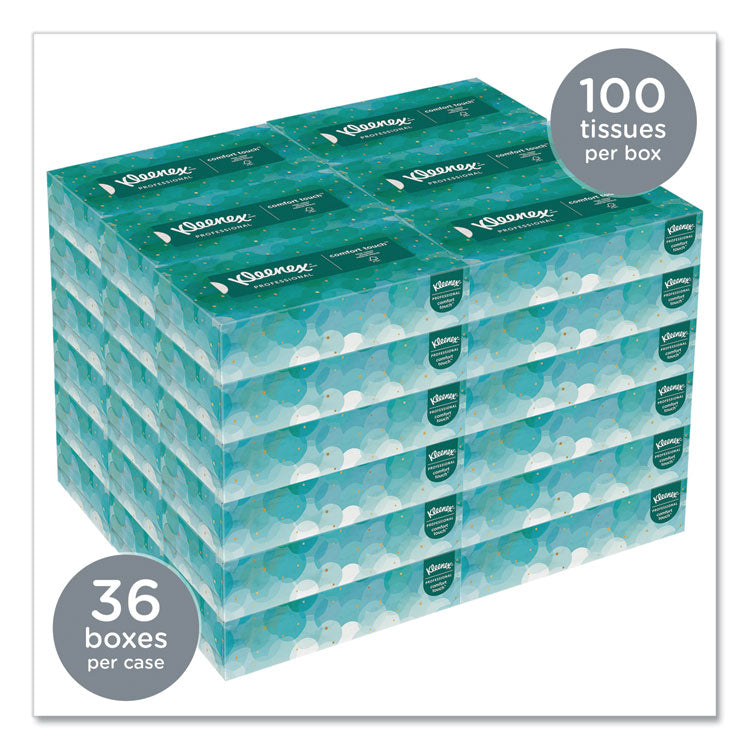 Kleenex® White Facial Tissue for Business, 2-Ply, White, Pop-Up Box, 100 Sheets/Box, 36 Boxes/Carton (KCC21400)