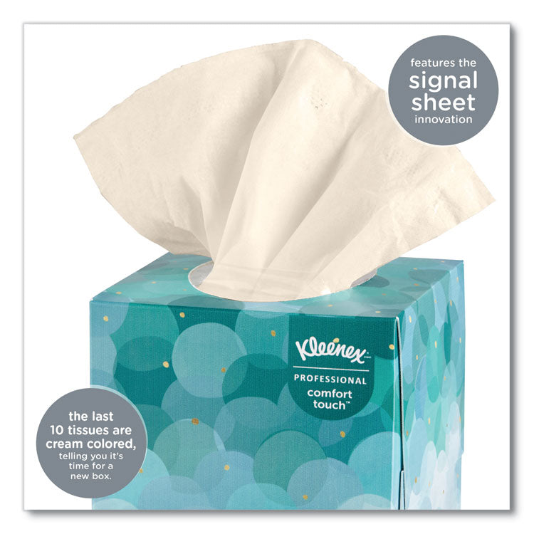 Kleenex® Boutique White Facial Tissue for Business, Pop-Up Box, 2-Ply, 95 Sheets/Box, 6 Boxes/Pack, 6 Packs/Carton (KCC21271CT)